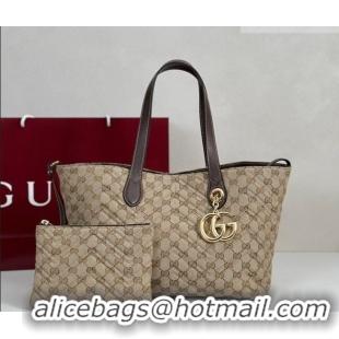 Luxury Cheap Gucci GG Marmont Medium Tote Bag in Matelassé Chevron Canvas 855279 Beige 2026