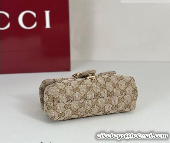 Super Quality Gucci GG Marmont mini shoulder bag in GG Canvas 867360 Beige 2026