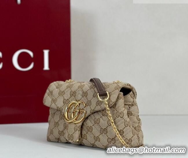 Super Quality Gucci GG Marmont mini shoulder bag in GG Canvas 867360 Beige 2026