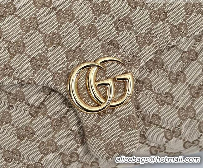 Market Sells Gucci GG Marmont Canvas medium shoulder bag 850676 Beige 2026