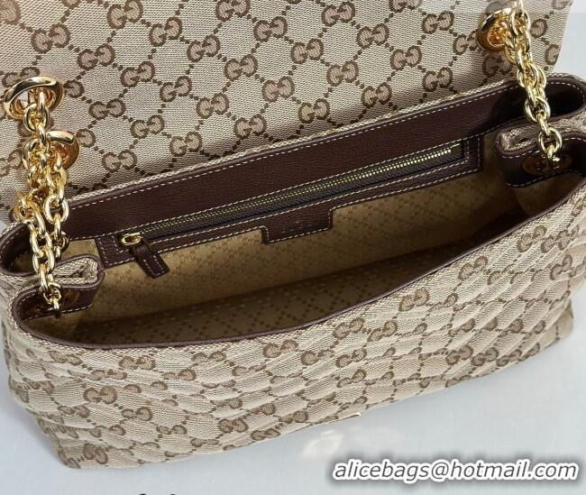 Market Sells Gucci GG Marmont Canvas medium shoulder bag 850676 Beige 2026