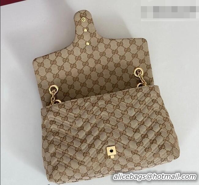 Market Sells Gucci GG Marmont Canvas medium shoulder bag 850676 Beige 2026