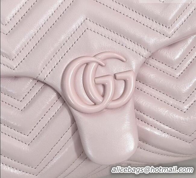 Market Sells Gucci GG Marmont Leather medium shoulder bag 850676 Pink 2026