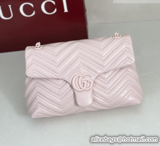 Market Sells Gucci GG Marmont Leather medium shoulder bag 850676 Pink 2026