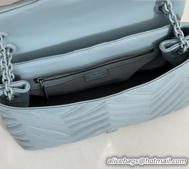Shop Discount Gucci GG Marmont Leather medium shoulder bag 850676 Ice Blue 2026
