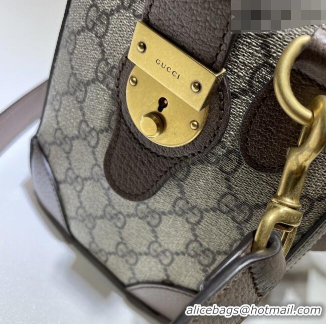 Buy Classic Discount Gucci GG Canvas Top Handle Bag 645017 Beige 2026