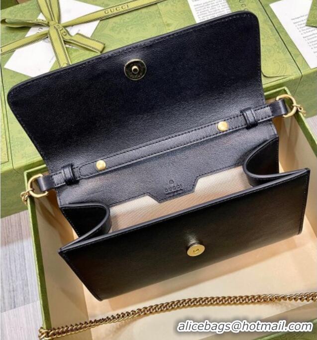Top Design Gucci Bamboo Small Leather Bag 675794 Black 2026