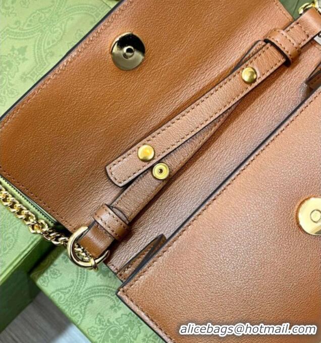 Top Grade Gucci Bamboo Mini Leather Bag 675795 Brown 2026