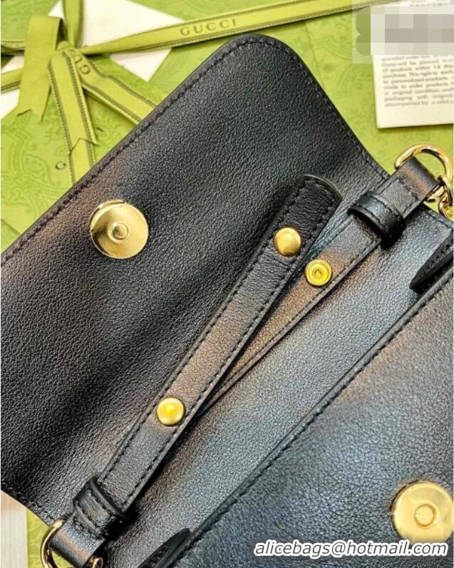 Best Price Discount Gucci Bamboo Mini Leather Bag 675795 Black 2026
