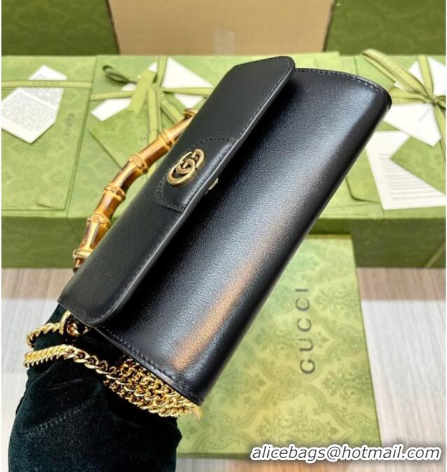Best Price Discount Gucci Bamboo Mini Leather Bag 675795 Black 2026