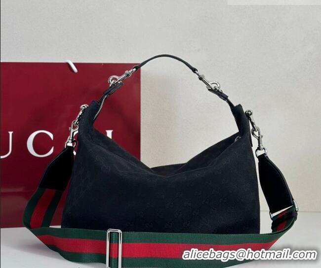 Best Grade Gucci Mens Brera medium crossbody bag in GG Canvas 866938 Black 2026