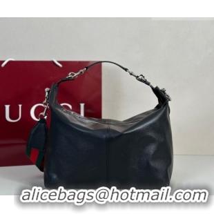 Luxury Classic Gucci Mens Brera medium crossbody bag in Leather 866938 Black 2026