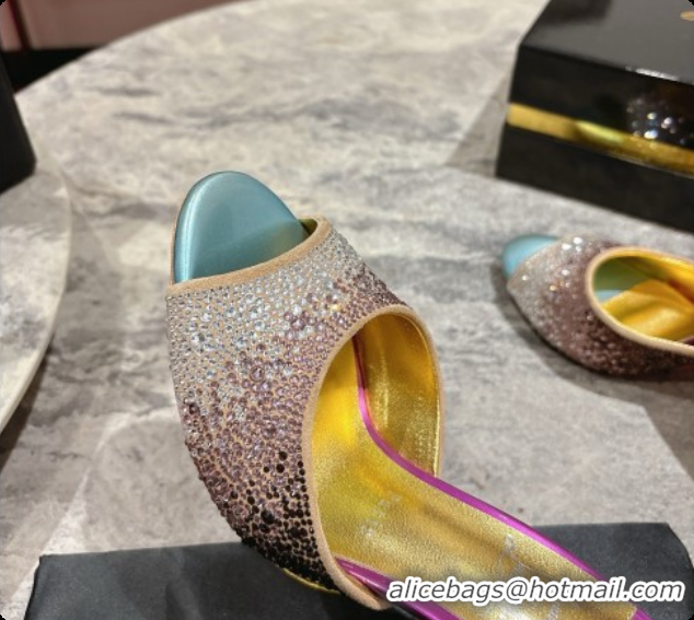 Cheap Price Christian Louboutin Miss Z Mule with Strass Botanica 10cm Heel Multicolor 6073182 2026