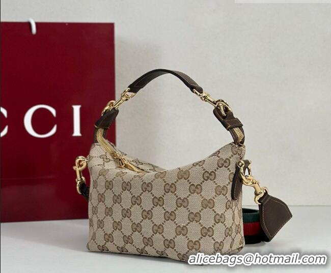 Inexpensive Gucci Mens Brera small crossbody bag in GG Canvas 871595 Beige 2026