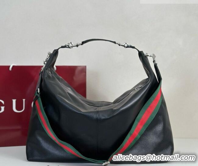 Best Quality Gucci Brera large crossbody bag in Leather 864485 Black 2026