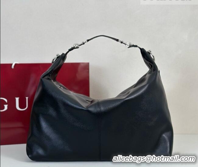Best Quality Gucci Brera large crossbody bag in Leather 864485 Black 2026