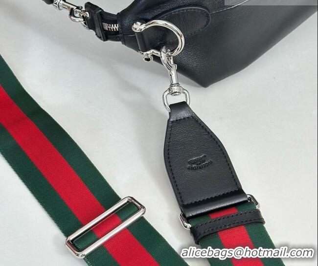 Best Quality Gucci Brera large crossbody bag in Leather 864485 Black 2026