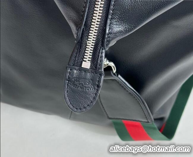 Best Quality Gucci Brera large crossbody bag in Leather 864485 Black 2026