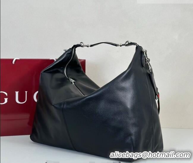 Best Quality Gucci Brera large crossbody bag in Leather 864485 Black 2026