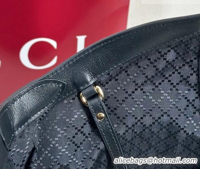 Low Cost Gucci Giglio Large Tote Bag in GG Canvas 853971 Black 2025