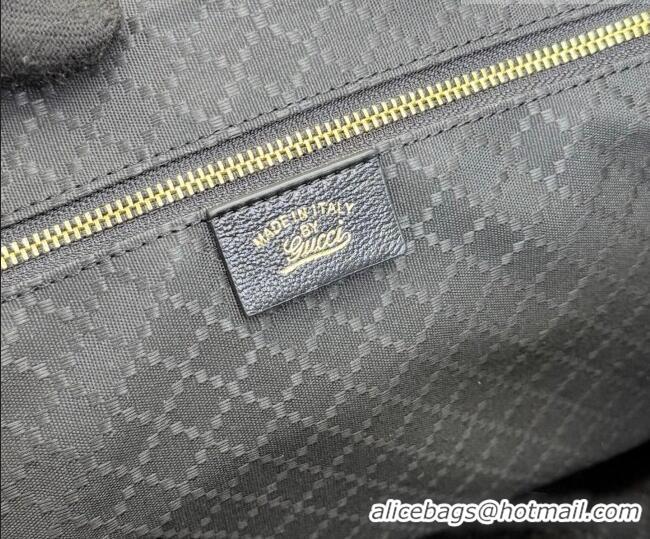 Well Crafted Gucci Borsetto large boston bag in suede 866734 Black 2026