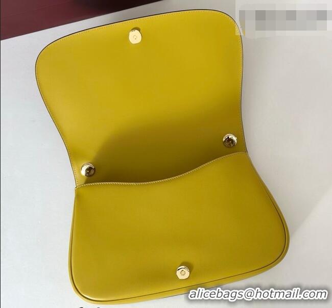 Inexpensive Gucci Blondie Leather Medium Top Handle Bag 815719 Mustard Yellow 2026