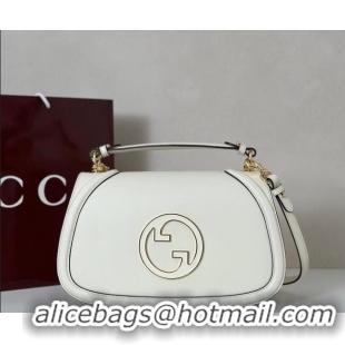 Good Looking Gucci Blondie Leather Medium Top Handle Bag 815719 White 2026