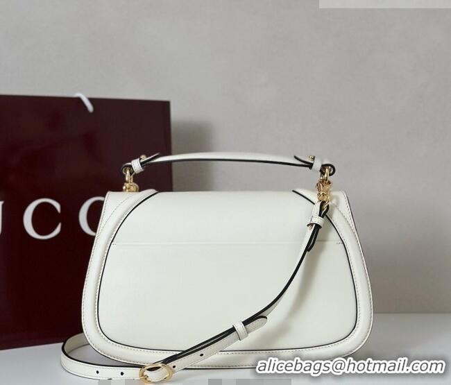 Good Looking Gucci Blondie Leather Medium Top Handle Bag 815719 White 2026