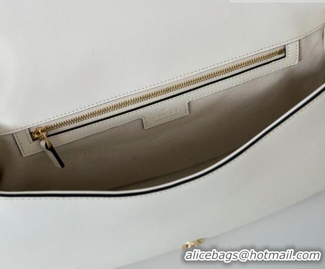 Good Looking Gucci Blondie Leather Medium Top Handle Bag 815719 White 2026