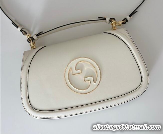 Good Looking Gucci Blondie Leather Medium Top Handle Bag 815719 White 2026