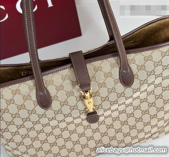 Low Price Gucci Mens Jackie medium tote bag in GG Canvas 867015 Beige 2026