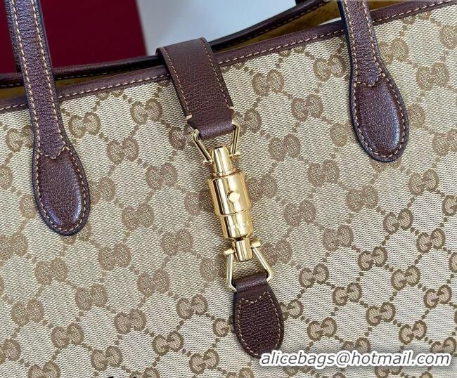 Low Price Gucci Mens Jackie medium tote bag in GG Canvas 867015 Beige 2026