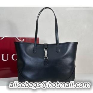 Luxury Discount Gucci Mens Jackie medium tote bag in Leather 867015 Black 2026