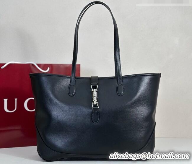 Luxury Discount Gucci Mens Jackie medium tote bag in Leather 867015 Black 2026