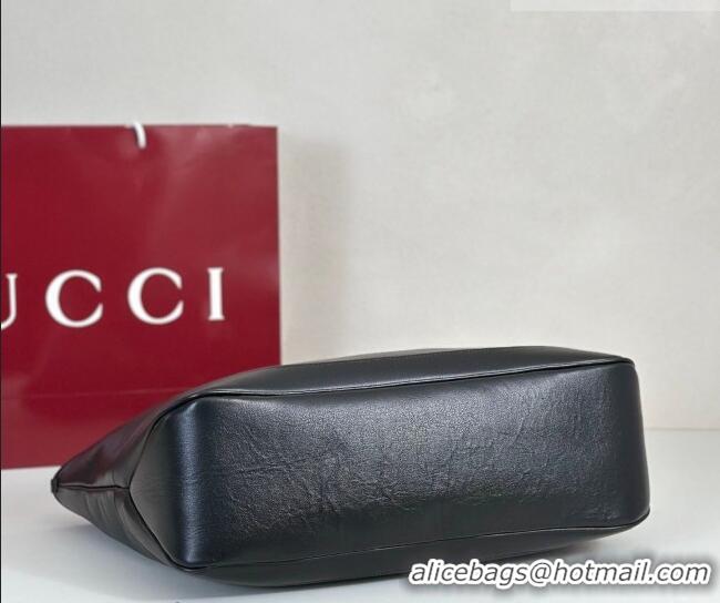 Luxury Discount Gucci Mens Jackie medium tote bag in Leather 867015 Black 2026