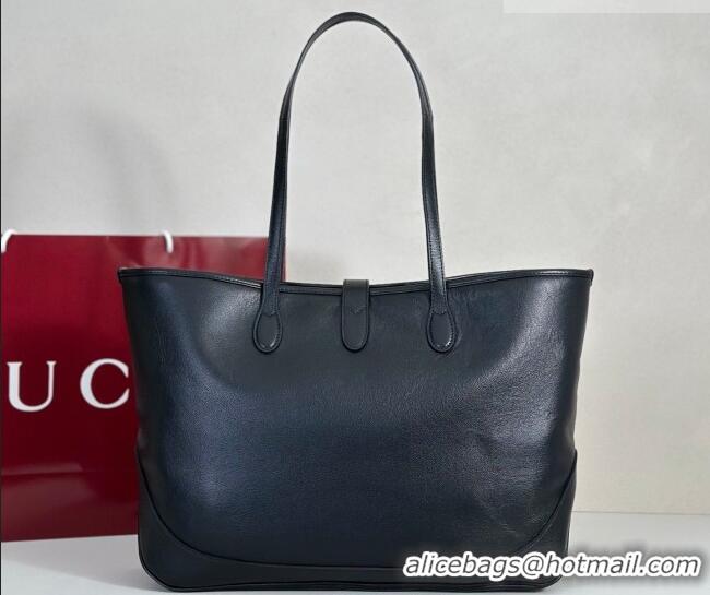 Luxury Discount Gucci Mens Jackie medium tote bag in Leather 867015 Black 2026
