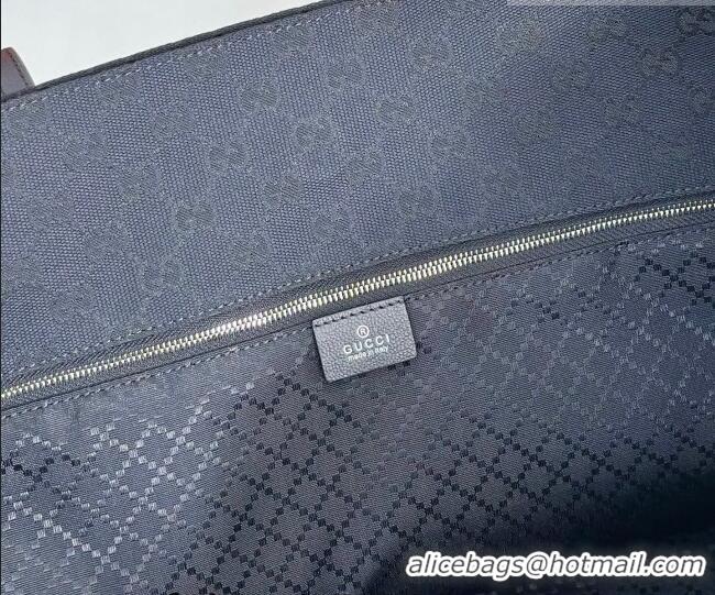 Famous Brand Gucci Large tote bag with charm in GG Canvas 875056 Black 2026