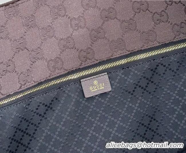 Popular Style Gucci Large tote bag with charm in GG Canvas 875056 Dark Brown 2026