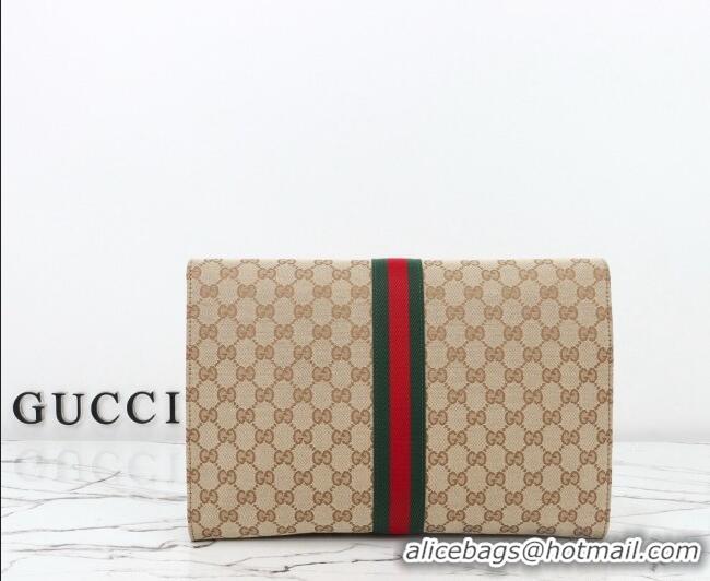 Reasonable Price Gucci Medium GG Canvas Pouch 875697 Apricot 2026