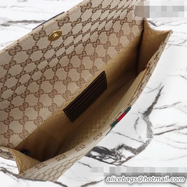 Reasonable Price Gucci Medium GG Canvas Pouch 875697 Apricot 2026