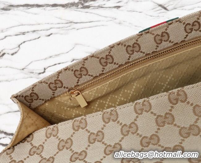 Reasonable Price Gucci Medium GG Canvas Pouch 875697 Apricot 2026