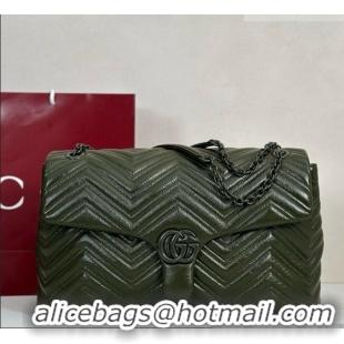 Super Quality Discount Gucci GG Marmont Large Shoulder Bag 850659 Green 2026