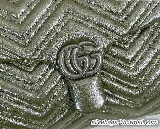 Super Quality Discount Gucci GG Marmont Large Shoulder Bag 850659 Green 2026