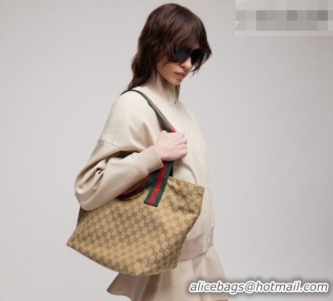 Buy Cheap Gucci GG Canvas Medium Tote Bag 875929 Sand 2026