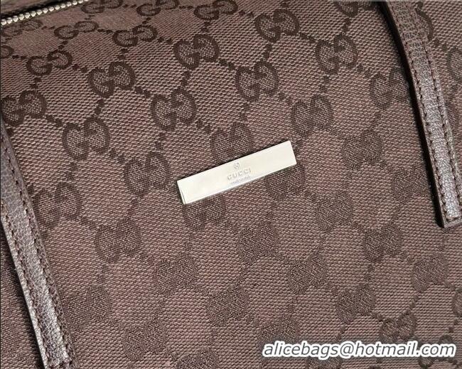 Famous Brand Gucci GG Canvas Melrose Medium Boston Bag 875228 Dark Brown 2026