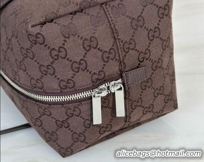 Famous Brand Gucci GG Canvas Melrose Medium Boston Bag 875228 Dark Brown 2026