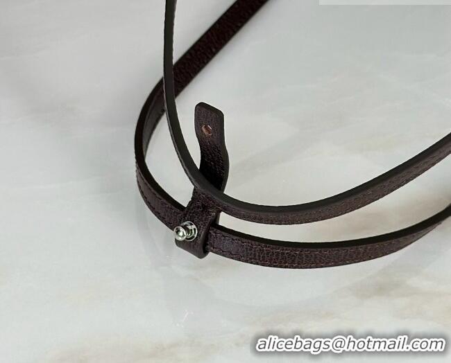 Famous Brand Gucci GG Canvas Melrose Medium Boston Bag 875228 Dark Brown 2026
