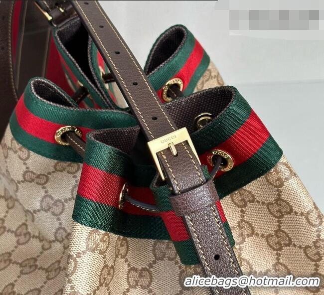 Top Quality Gucci Venice Large Bucket Bag in GG Canvas 875238 Sand 2026