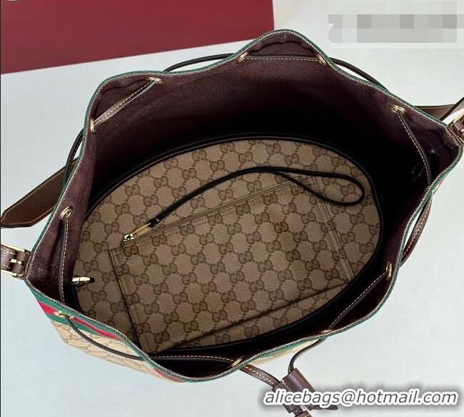 Top Quality Gucci Venice Large Bucket Bag in GG Canvas 875238 Sand 2026