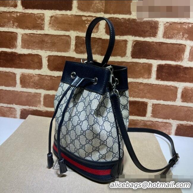 Famous Brand Gucci GG Ophidia Small Bucket Bag 550621 Blue 2026